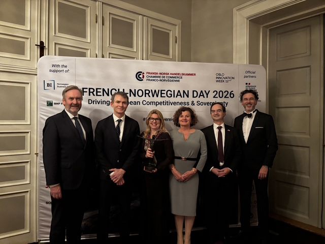 Remise du Trophée Fransk-Norsk 2026 à Statkraft; Oslo (Norvège)