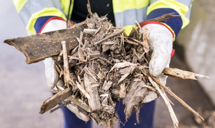 mains bois de chauffage