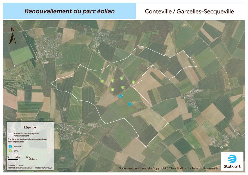 Zone d'&eacute;tude du projet de renouvellement